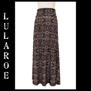 LuLaRoe Black & White Maxi Skirt Size XS/6 NWOT